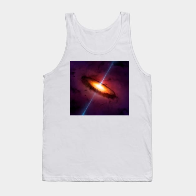 Active galactic nucleus, illustration (F011/7881) Tank Top by SciencePhoto